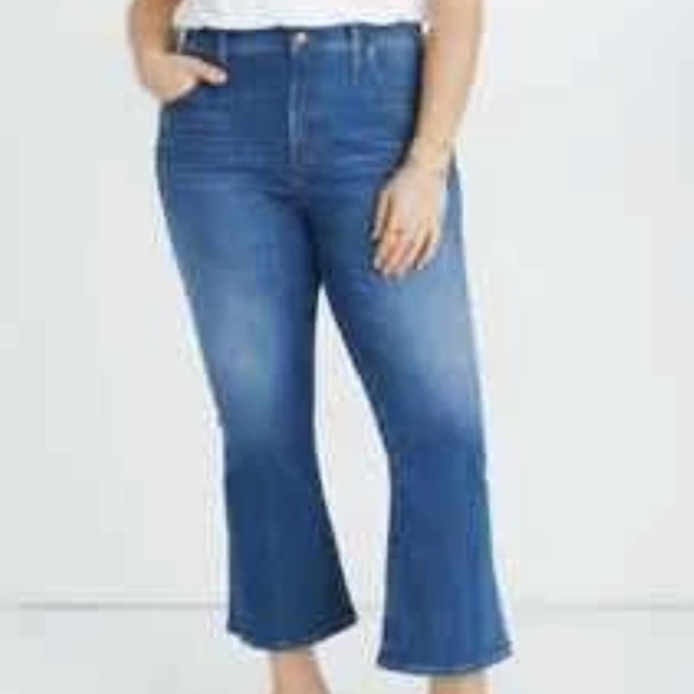 Madewell Cali Demi Boot Jeans Plus Size 22  NWT New